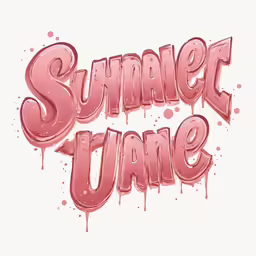 an abstract phrase with the words summer jane on it