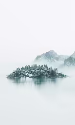 the water is very cold but it is still calm