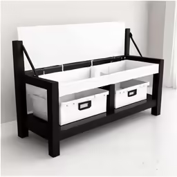 an image of an entry way organizer with two bins