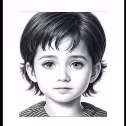a young boy with very large blue eyes