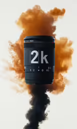 a lens that is in some kind of smoke
