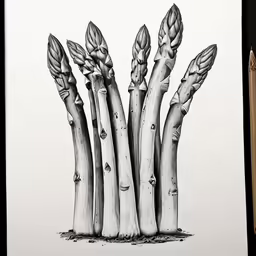 some long stems with leaves on it