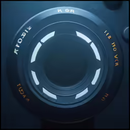 the top of the camera with white lines on it