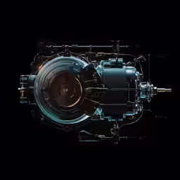 this is an animation of a space ship