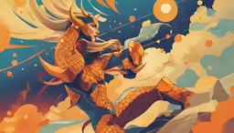 an image of a man dressed as a dragon