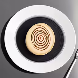 a plate that has a plate and a fork