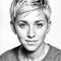 a very cute lady with a smirk on her face