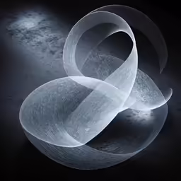 a circle with several pieces cut out from it