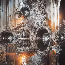 a stylized image of the inside of a clock