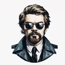 a man in sunglasses, a tie and a jacket,an image of a man wearing sunglasses, jacket and tie
