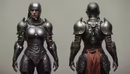 the suit and helmet were modeled with all the armor