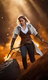 an image of a woman dressed in medieval fashion