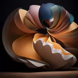 a very creative looking object that looks like a large flower