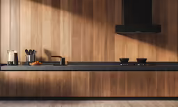 the kitchen is clean and ready to use