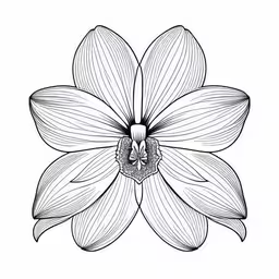 flower isolated from a white background royalty illustration,a flower that is drawn with black ink on white paper