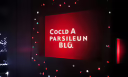 a red square with words that say cocala paris