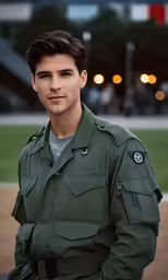 a close up of a person wearing a uniform