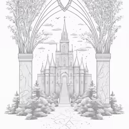 an image of a castle from the drawing board