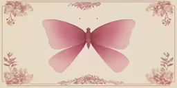 the illustration shows an butterfly with pink wings