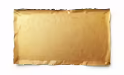 a piece of brown paper with some very little tape