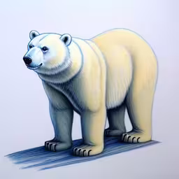 this is an image of the polar bear drawing