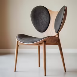 the back end of the chair with an intricate design