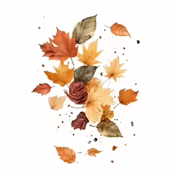 leaves falling off of the top and bottom