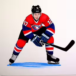 a man that is sitting on some ice