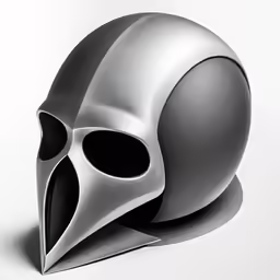 a white skull with two horns and no head