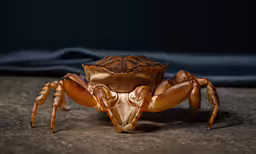 a close up photo of a spider on the ground