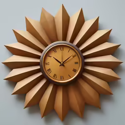 a decorative golden clock with a brown face