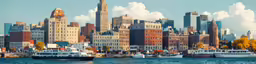 a digital image of cityscape with docked boats