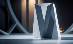 an elegant white vase designed to look like a sculpture