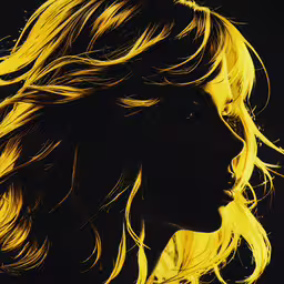 a profile shot of a blonde woman,a woman