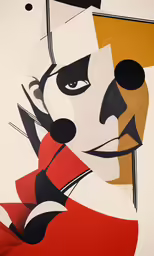 a close up of a painting on a wall