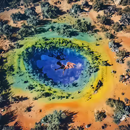 some kind of yellow green and orange ring