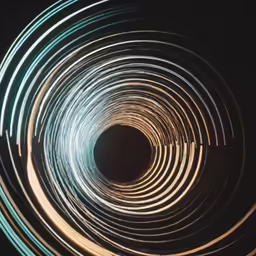 the light is shining through an image