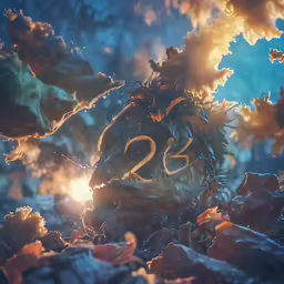 an animated scene from the movie 22 is shown in action