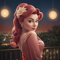 disney princess in pink poses for a photo