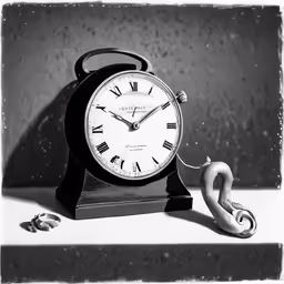 an old clock has been placed near a small crack
