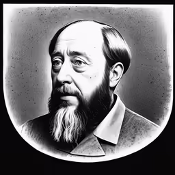an old photograph of a man with a goatee