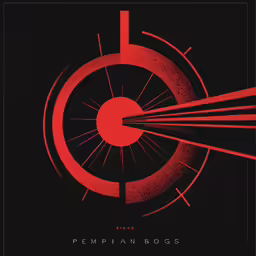 an image of a red target with a line passing through it