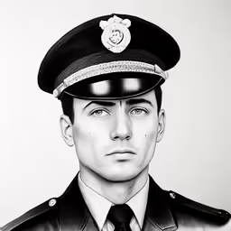 a man in military attire standing with his chin resting on his hands
