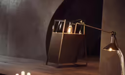 this lamp is next to a very large lamp