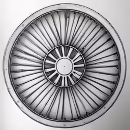 an air filter is shown from above