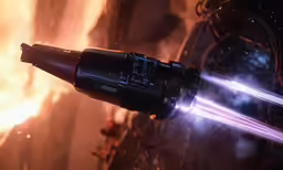 a star wars the old republic gun shoots light up fireworks