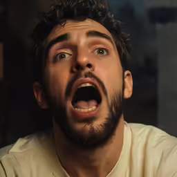 a man yells out while he brushes his teeth