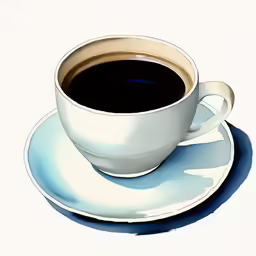 there is a black coffee in the cup
