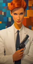 a person with a gun in their hand