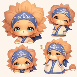 a cute little doll with different hair styles